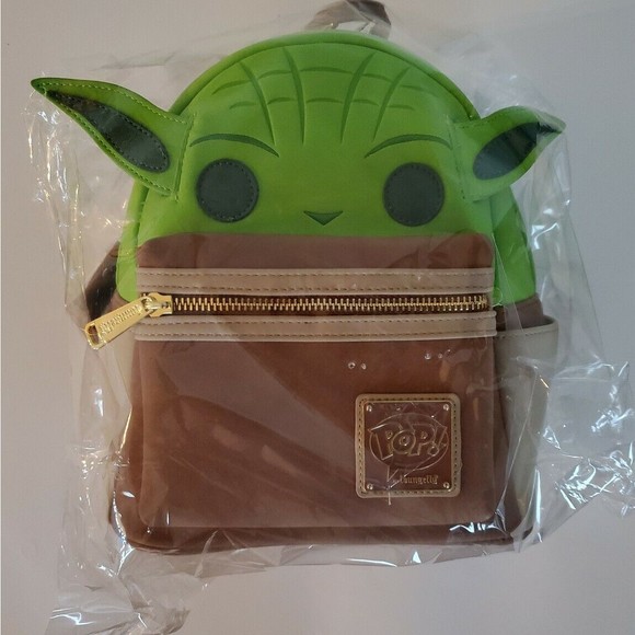 Disney Loungefly Funko Star Wars Yoda Mini Backpack New